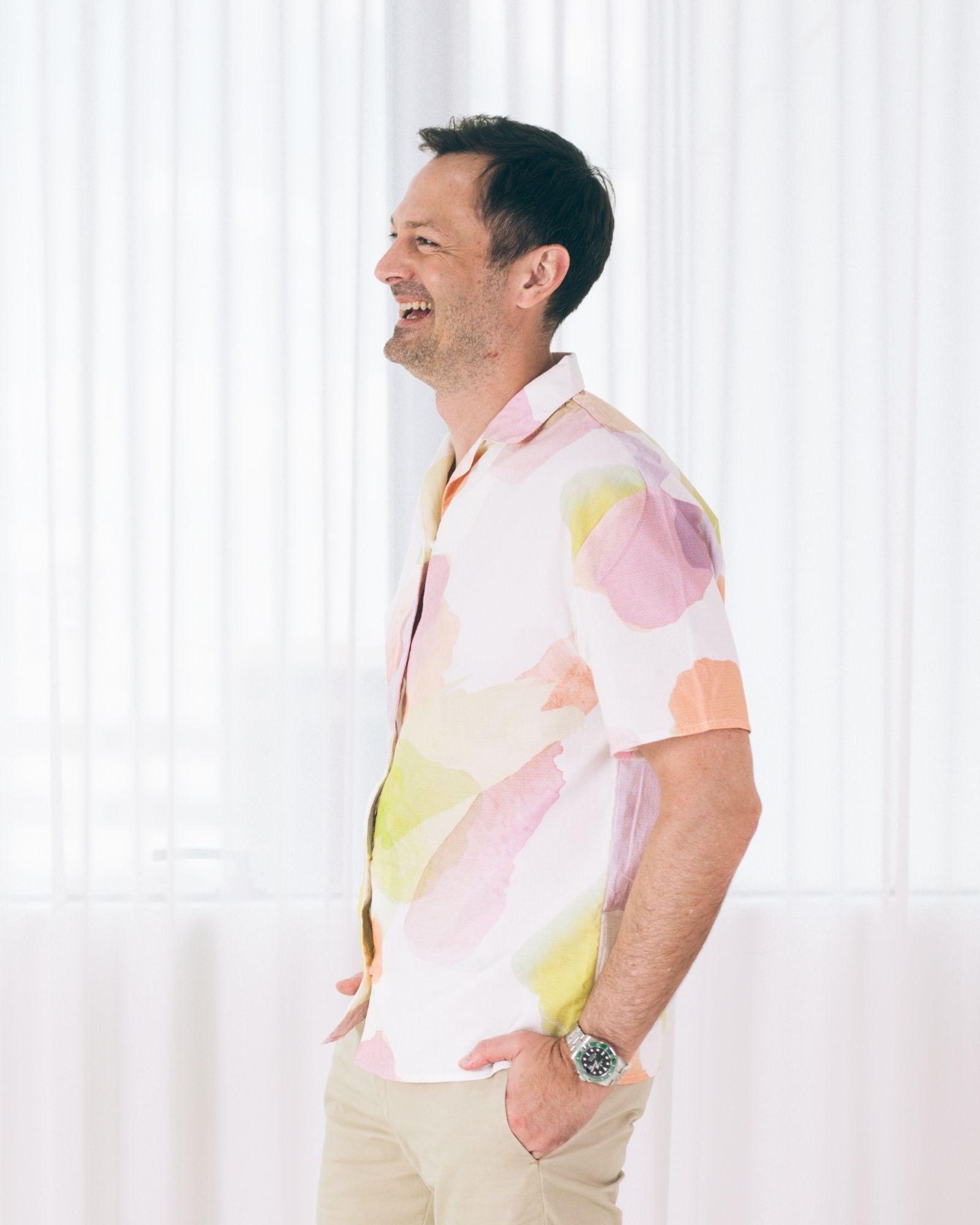 Pre-order: Fruity Retreat Adult's Camp Collar Shirt