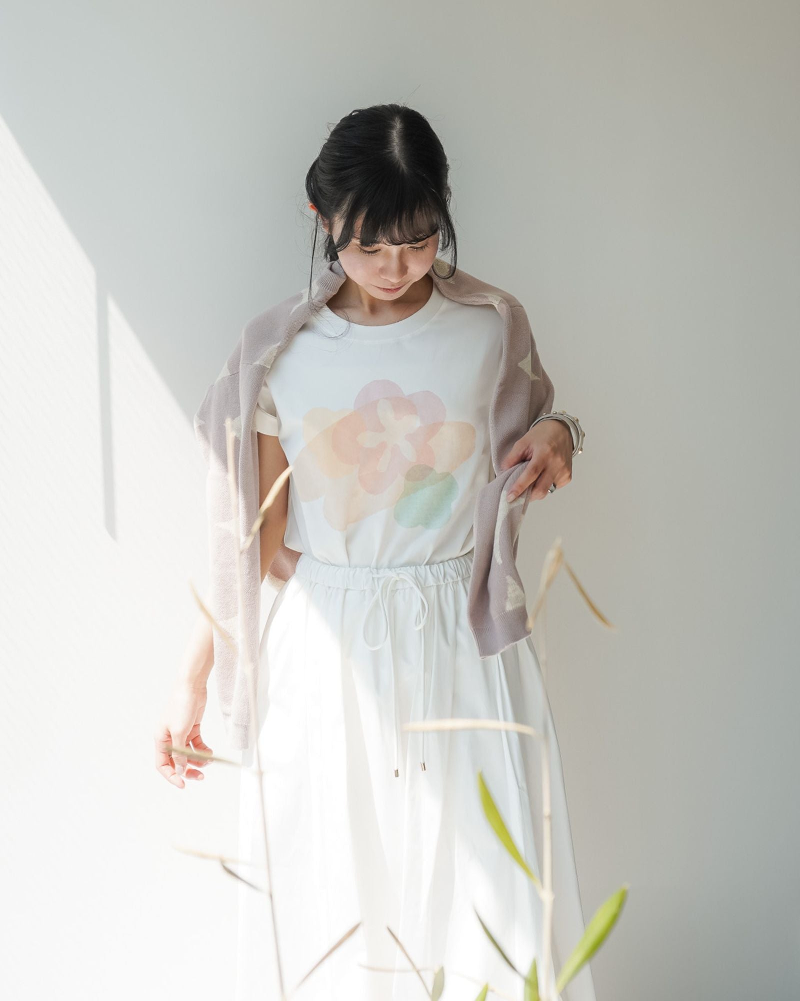 幸運花開 藝術印花T恤(親子款)