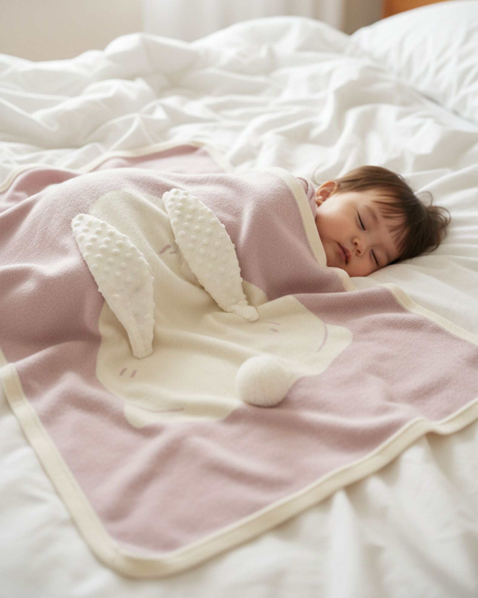 Pre-order: Bunny Knitted Blanket