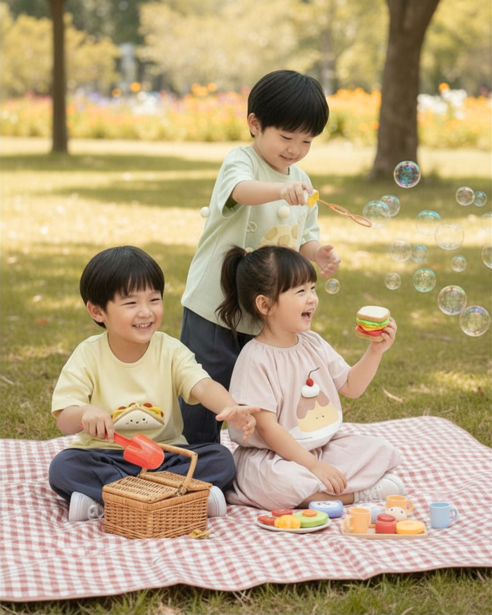 預購:櫻桃布丁短版兒童短袖T恤