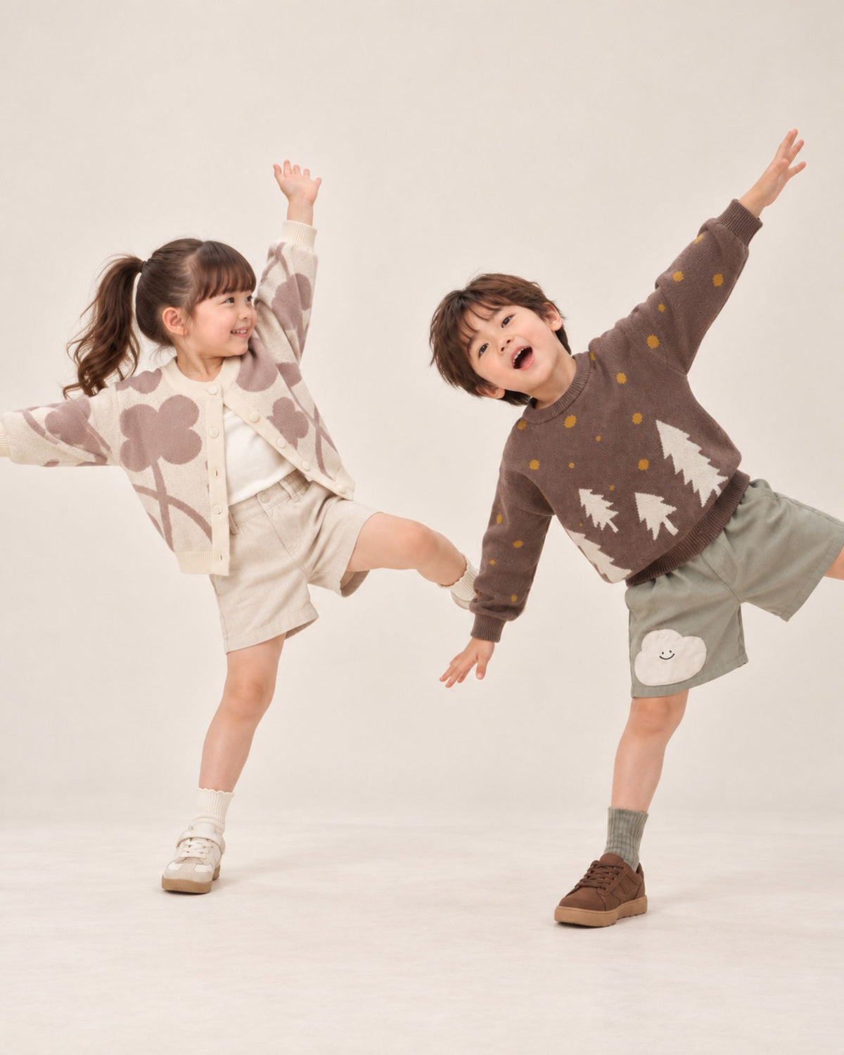 Pre-order: Clover Knitted Cardigan (Kids & Adults)