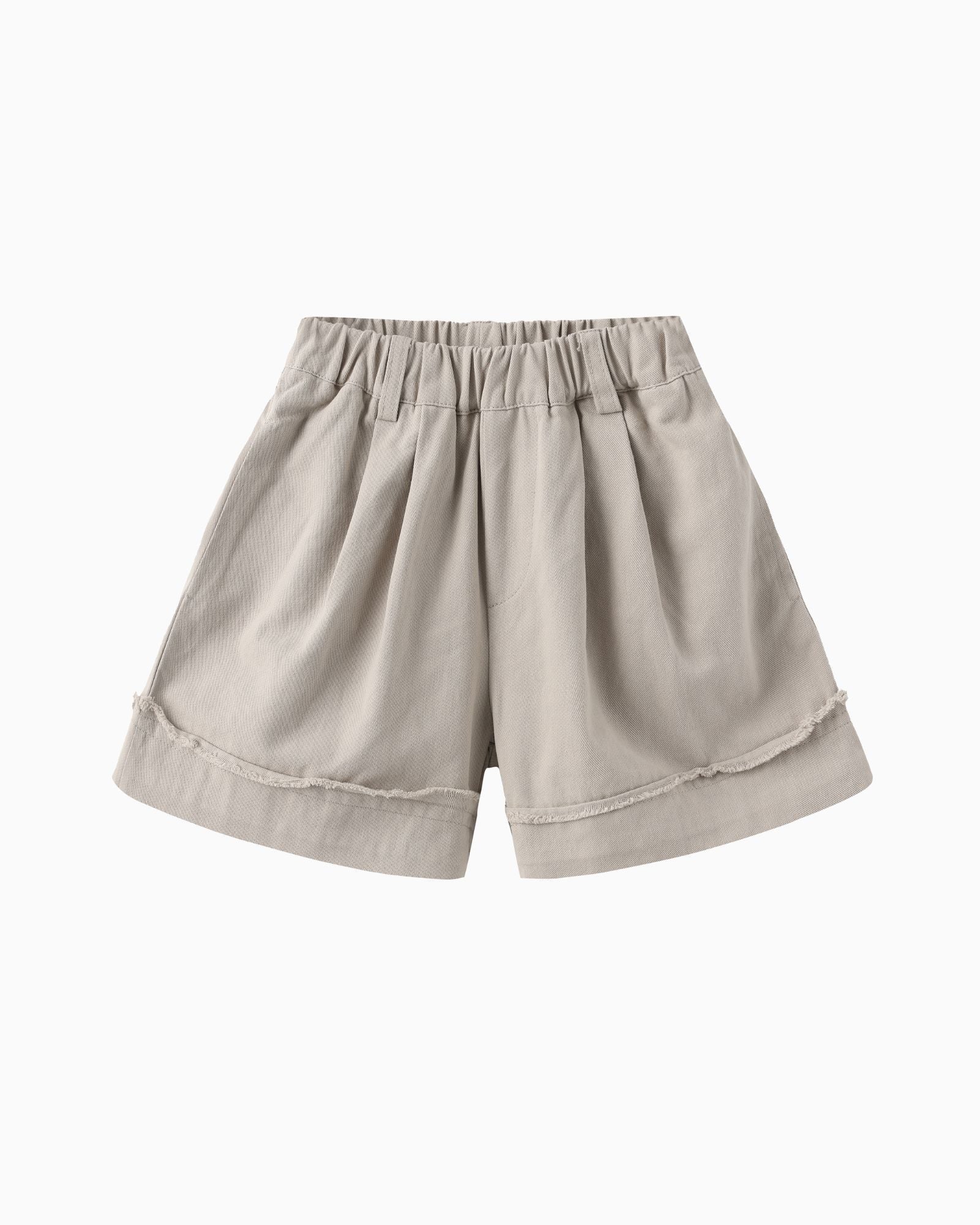 Gray Cuffed Shorts