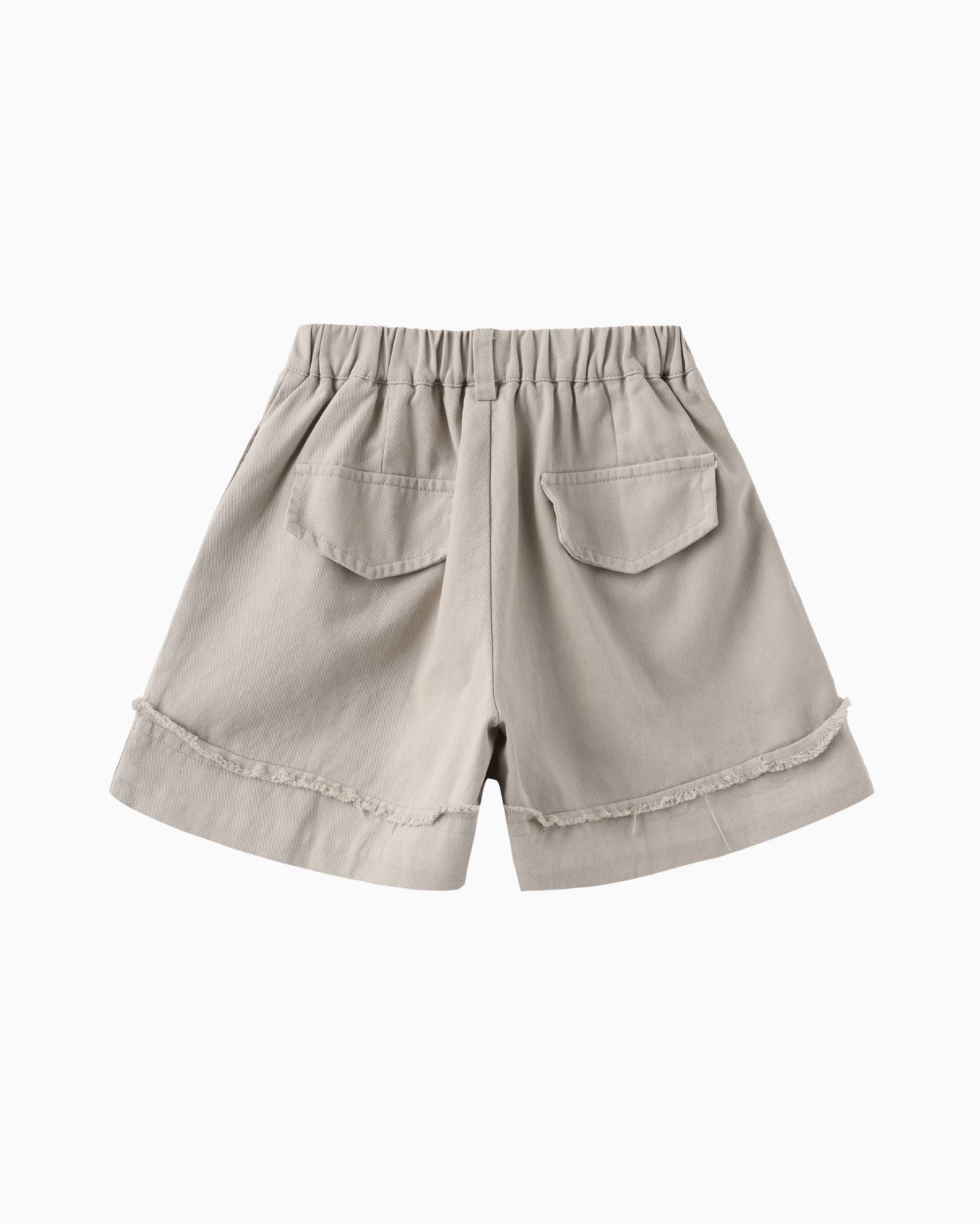 Gray Cuffed Shorts