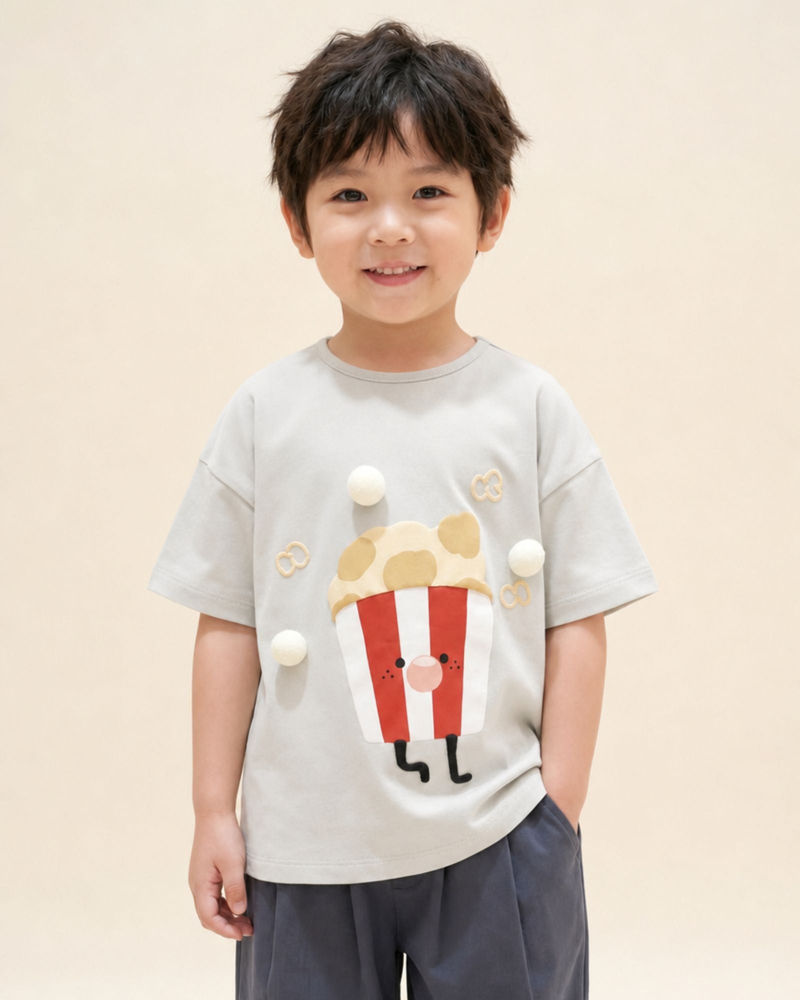 ポップコーンパフ キッズTシャツ