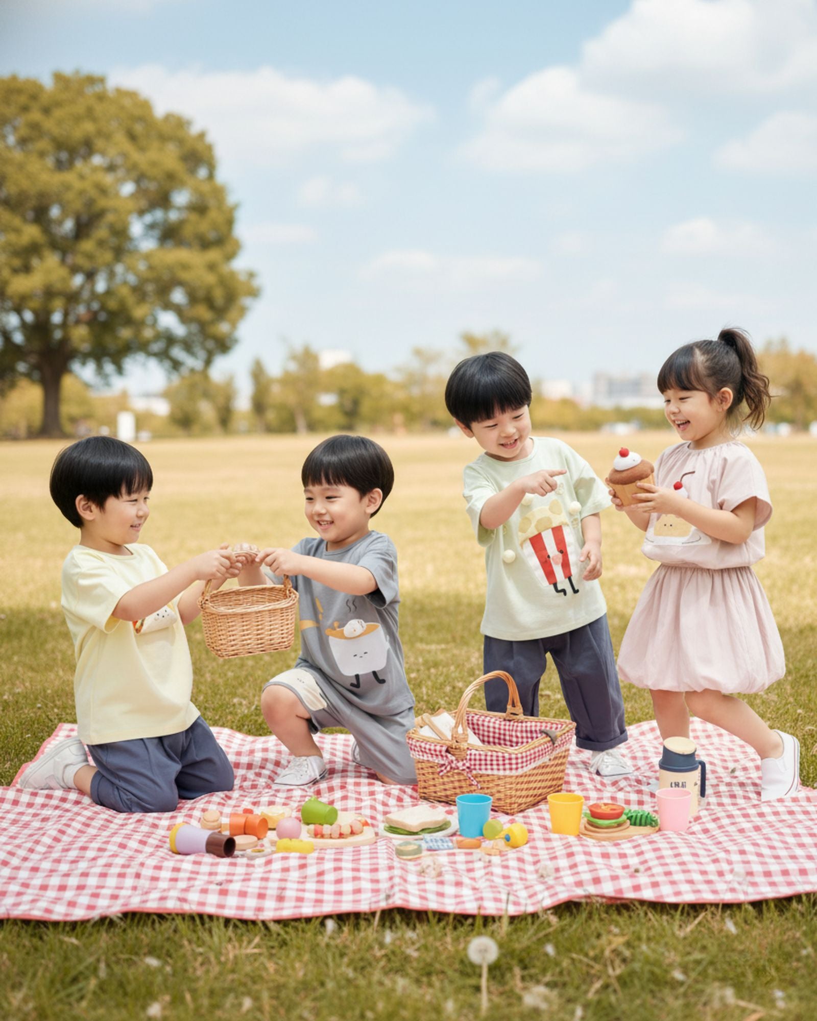 預購:爆谷毛球兒童短袖T恤