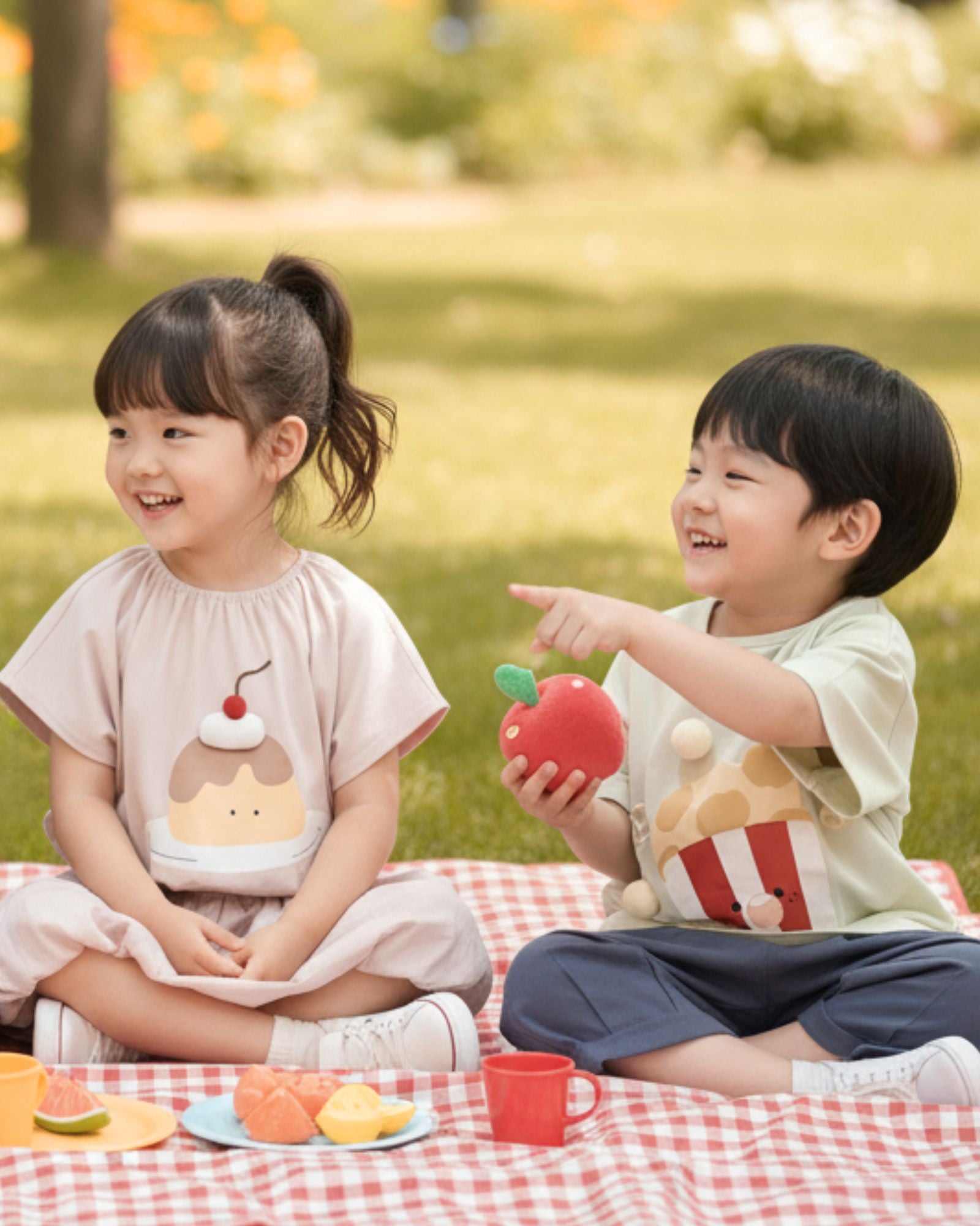 預購:爆谷毛球兒童短袖T恤