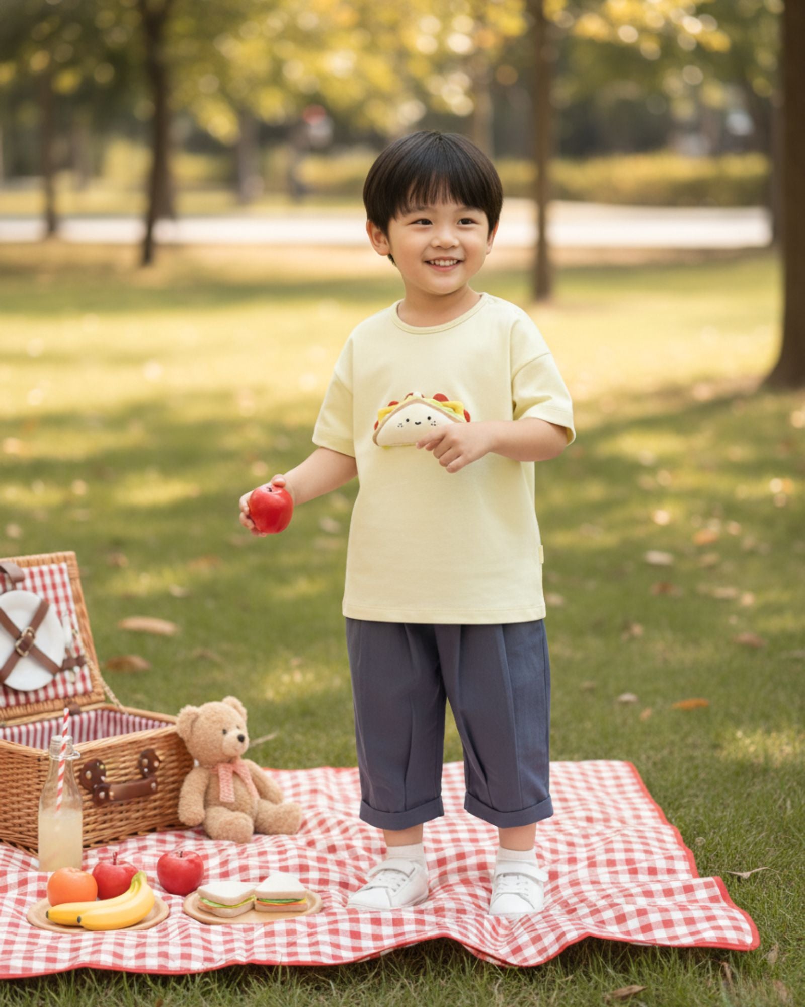 三明治兒童短袖T恤