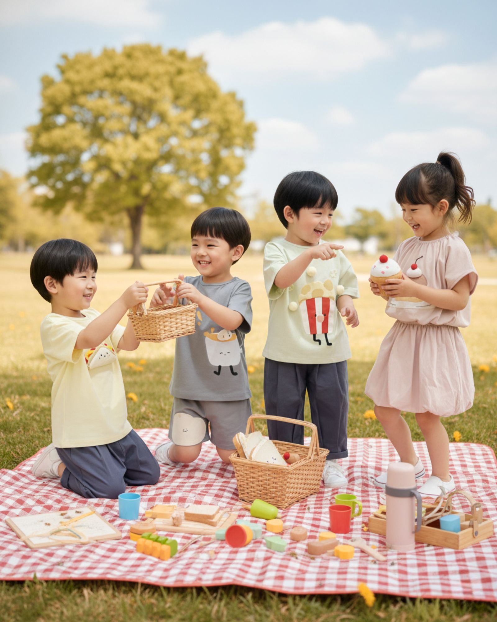 三明治兒童短袖T恤