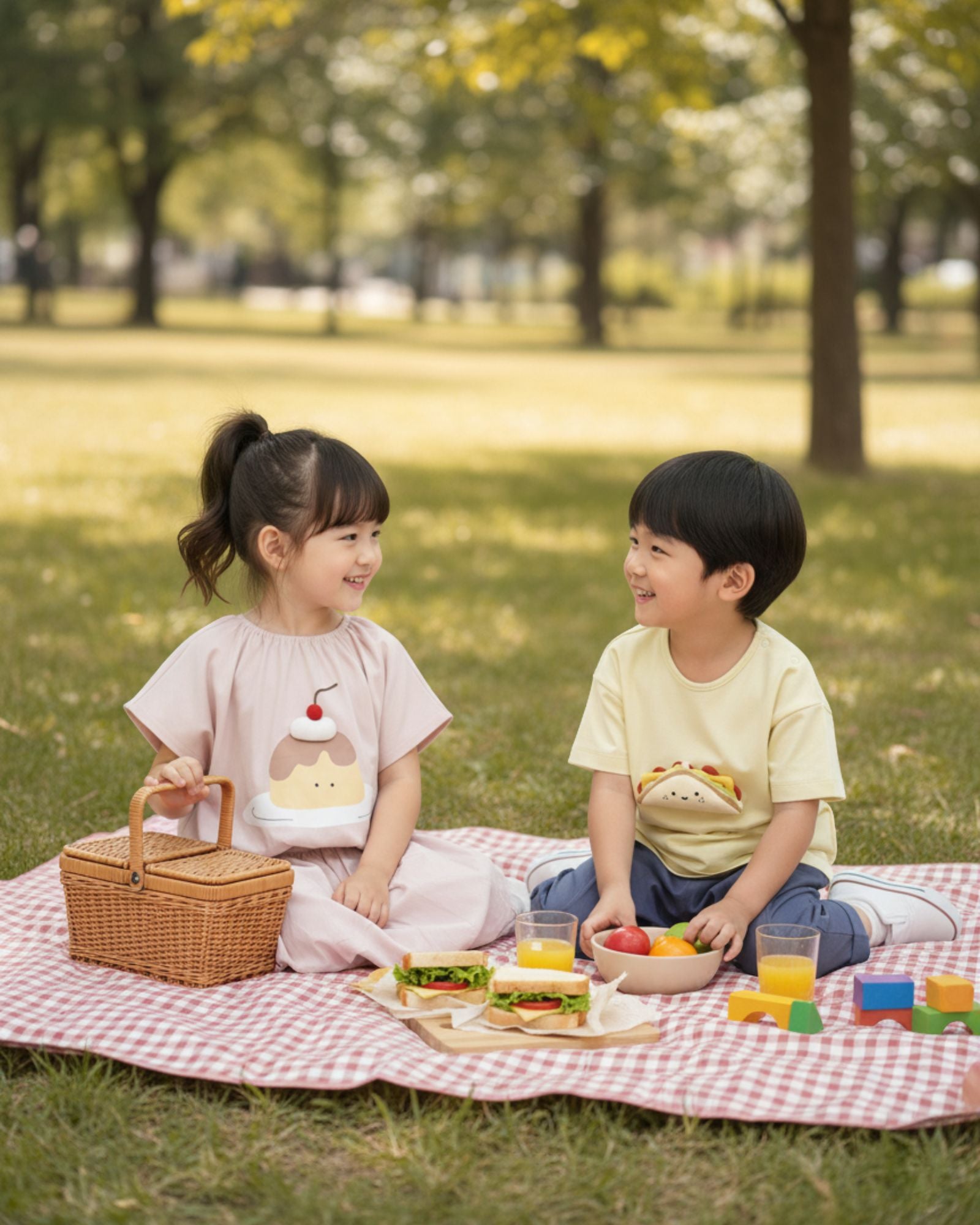 三明治兒童短袖T恤