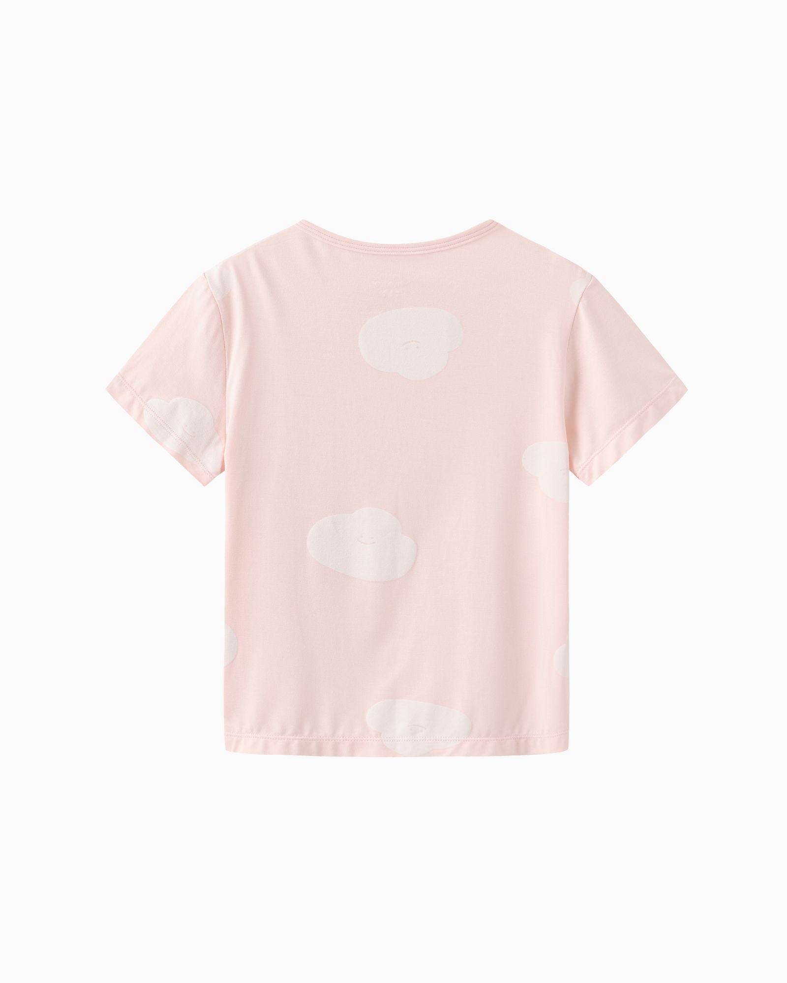 春季雲朵居家服套裝 - 棉花糖粉色