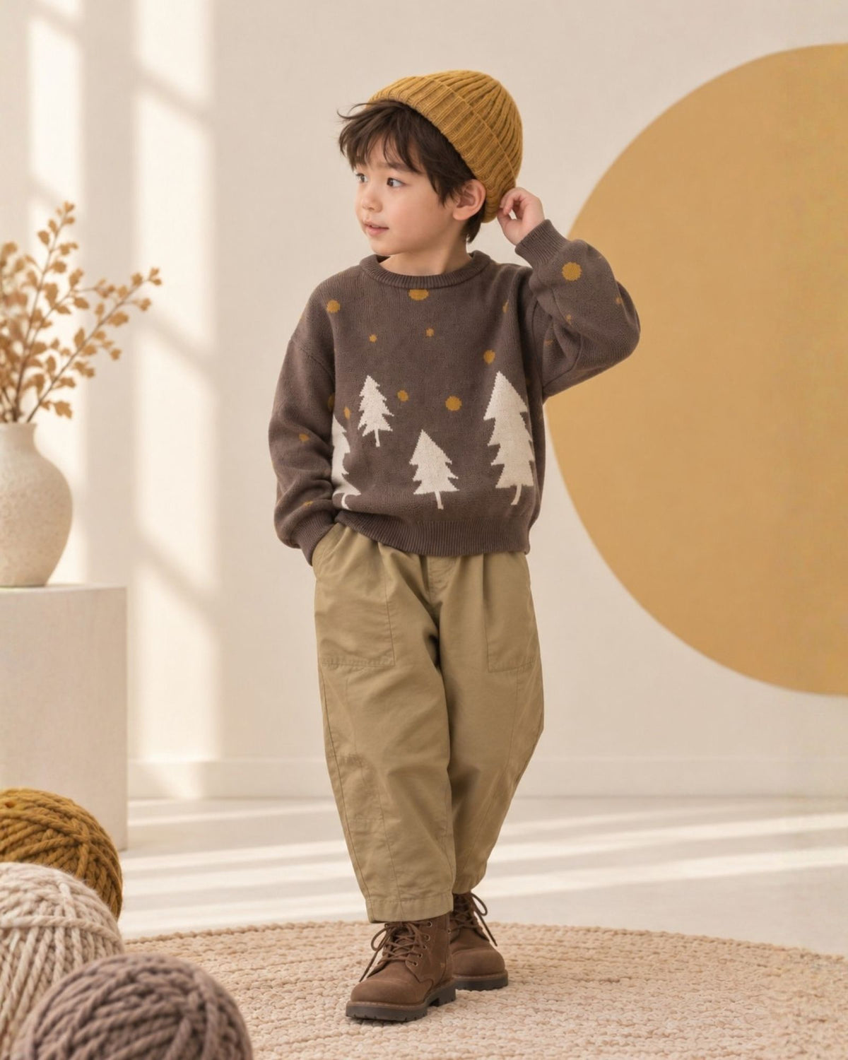 Pre-order: Woodland Snow Knitted Sweater