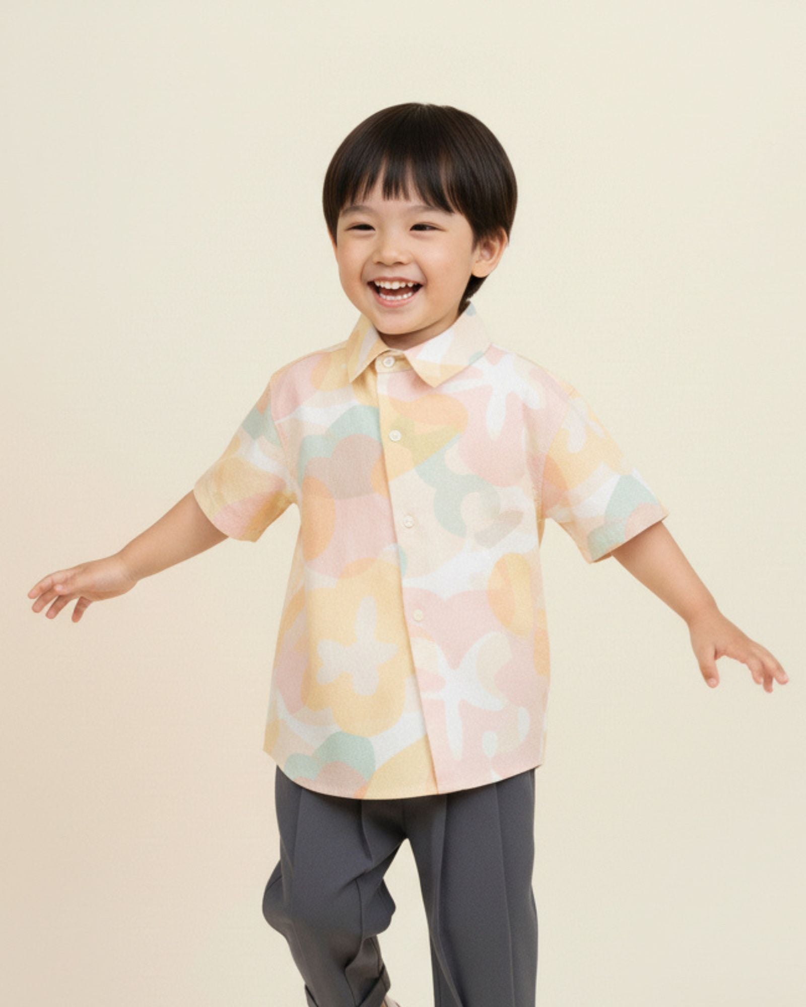 Online-exclusive: Blissful Blooms Asymmetrical Kids Shirt