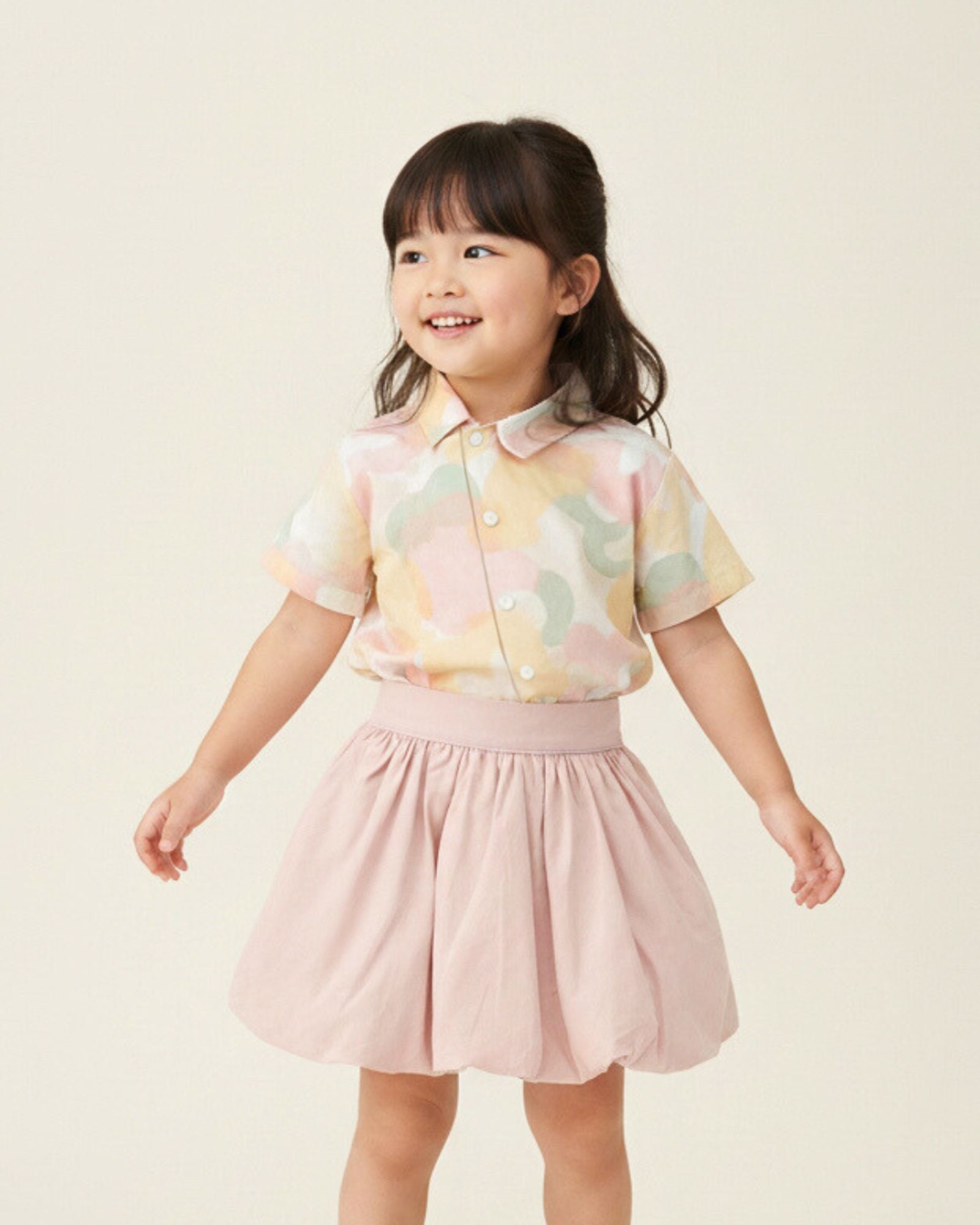 Online-exclusive: Blissful Blooms Asymmetrical Kids Shirt