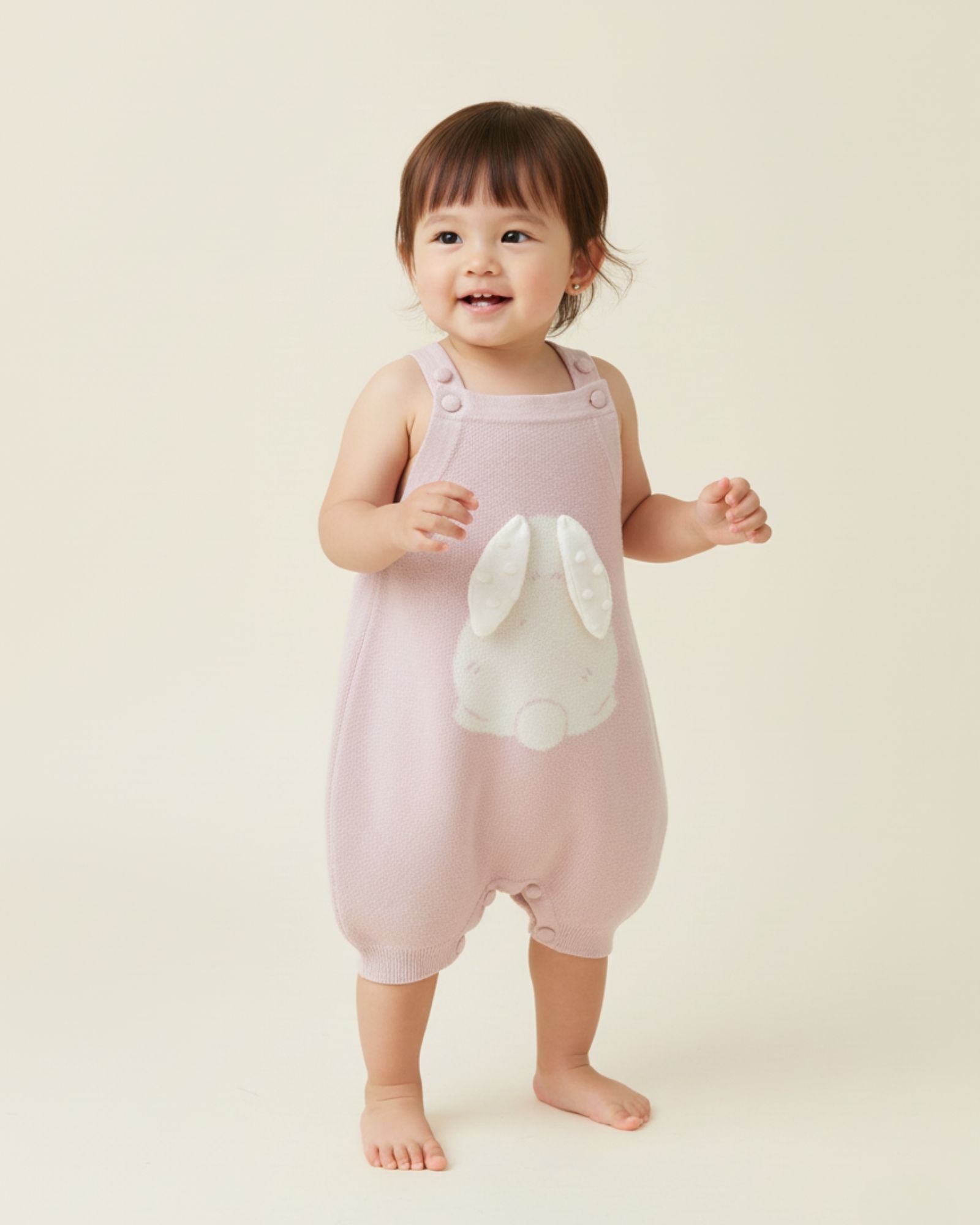 Pre-order: Bunny Knitted Baby Romper