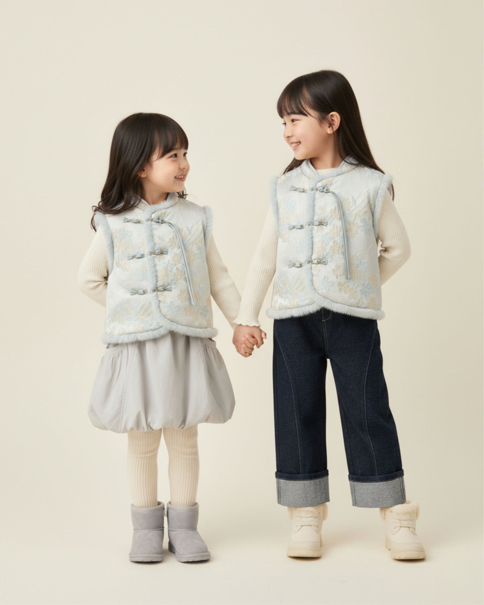 CNY Embroidered Padded Kids Vest
