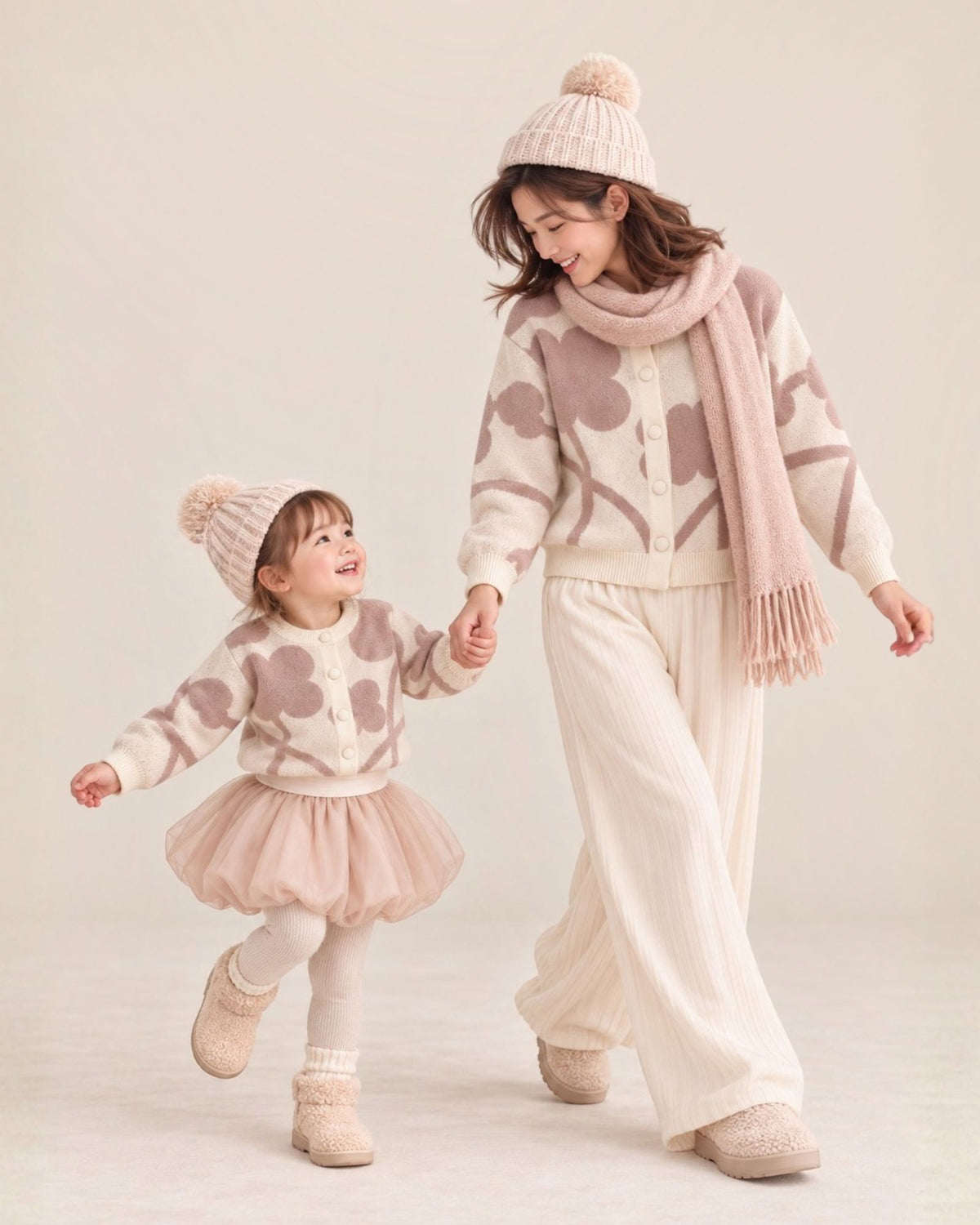 Clover Knitted Cardigan (Kids & Adults)