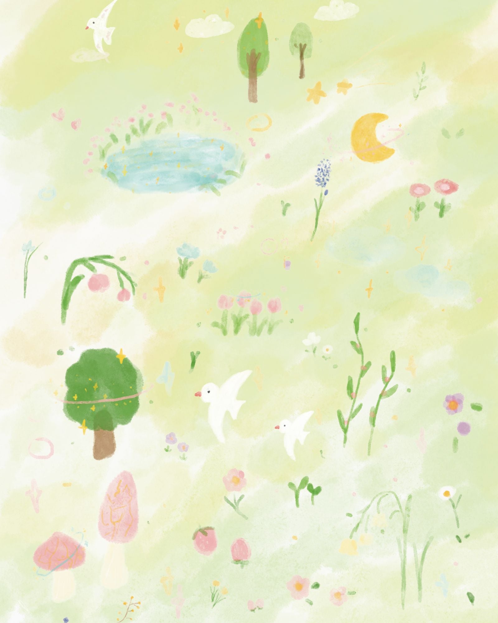 Pre-order: Garden of Gentle Dreams Baby Kimono