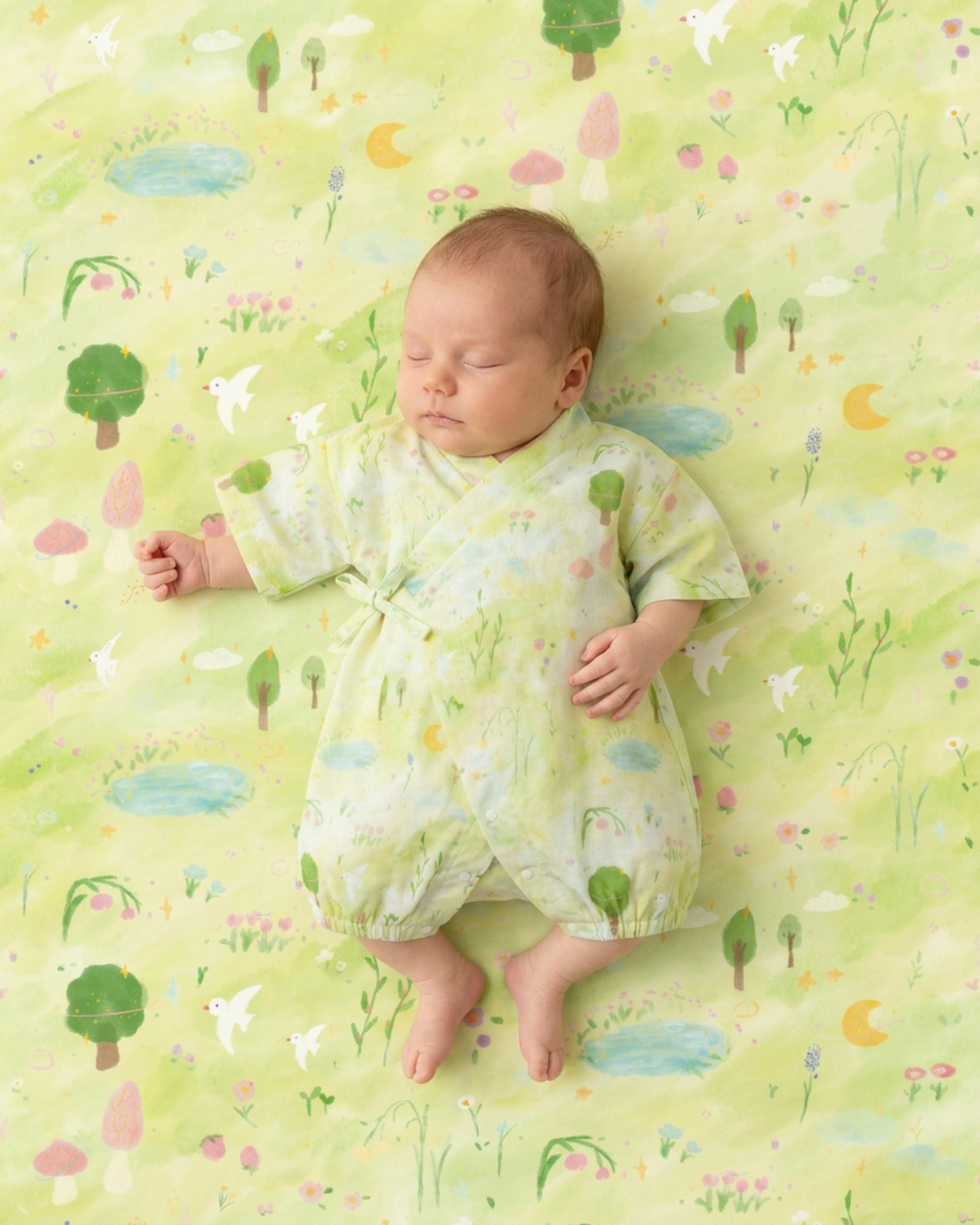 Pre-order: Garden of Gentle Dreams Baby Kimono