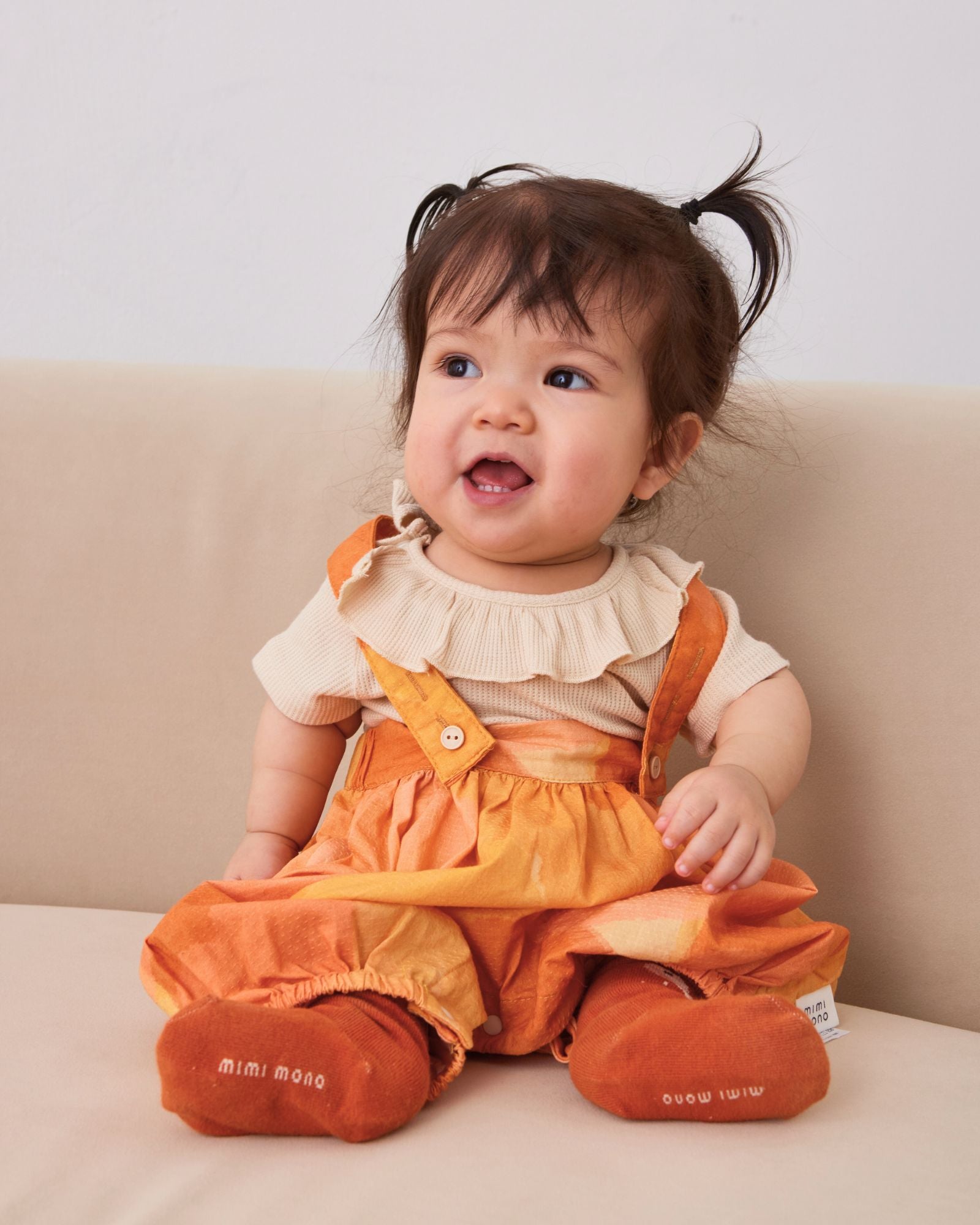 Golden Blossom Baby Suspenders