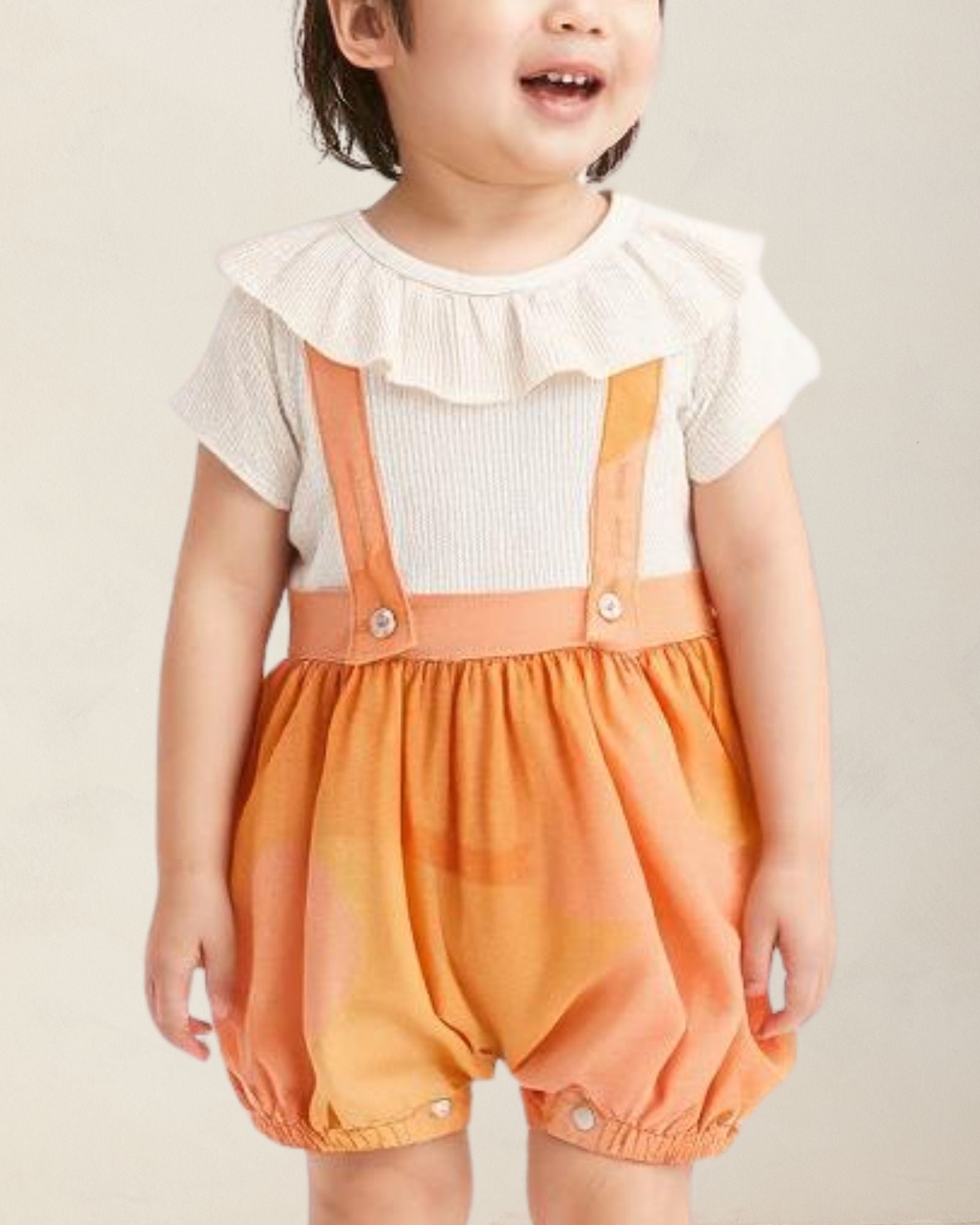 Golden Blossom Baby Suspenders