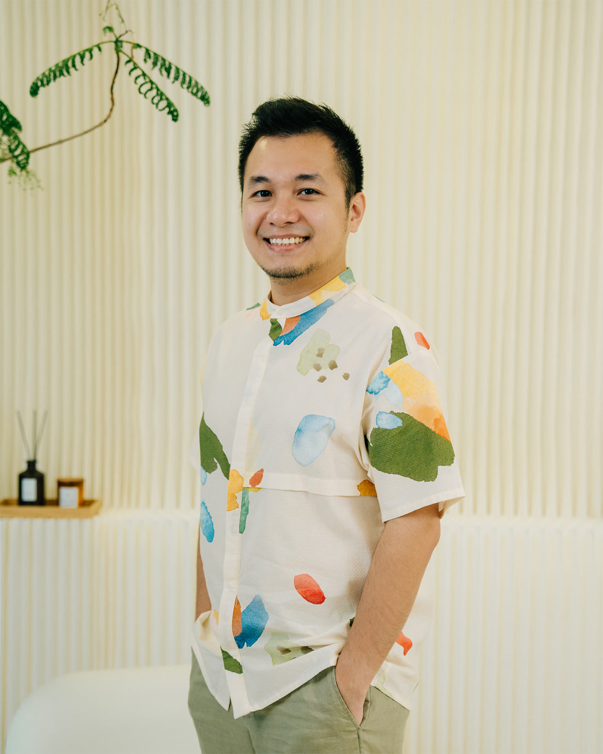 Men's Pleated Shirt
