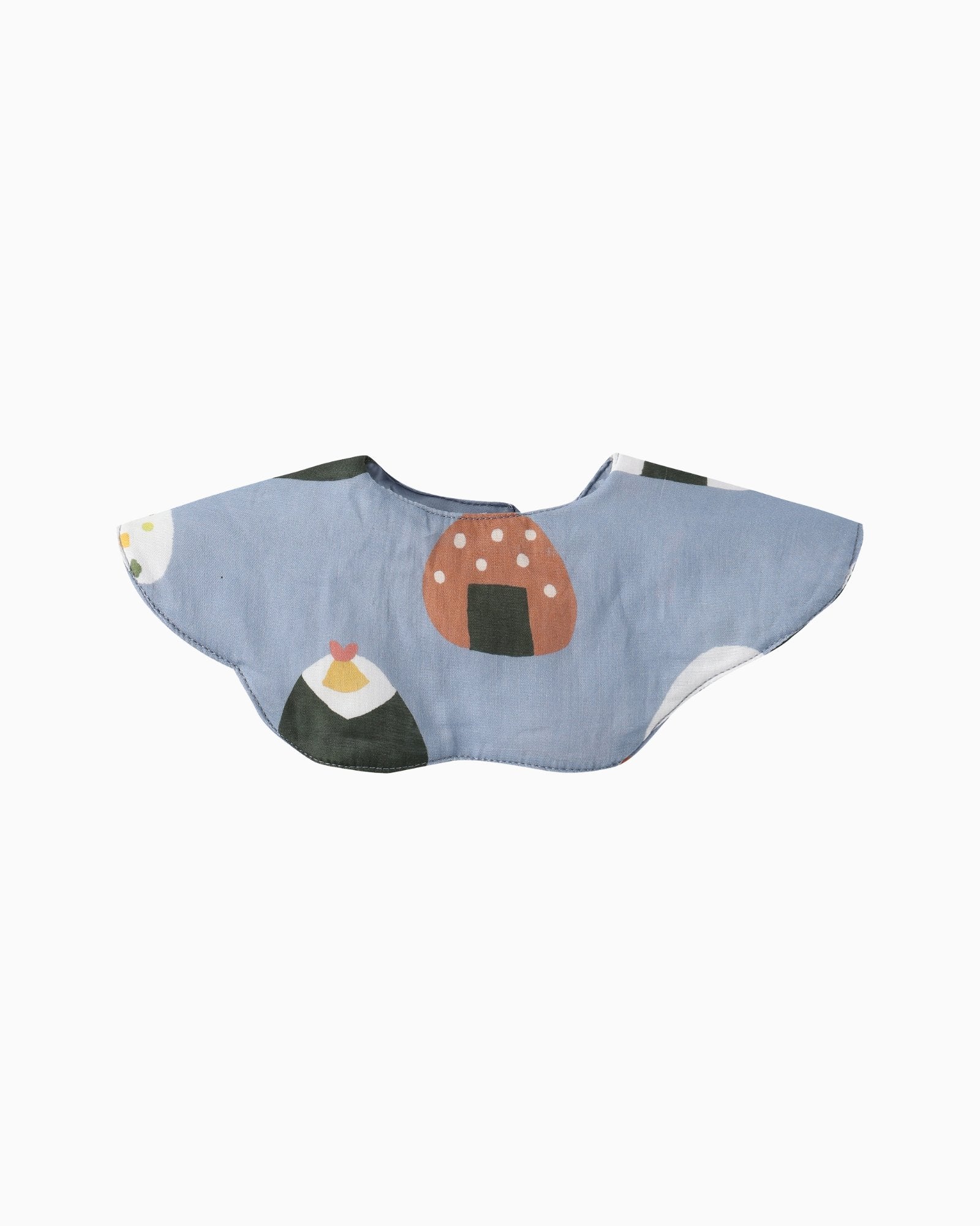 Oishii Sushi Baby Bib - Dusty Blue