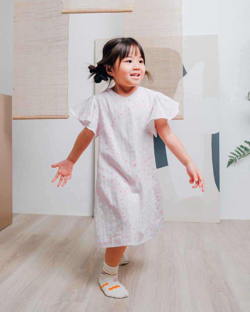 Pink-a-Dot Flutter Dress