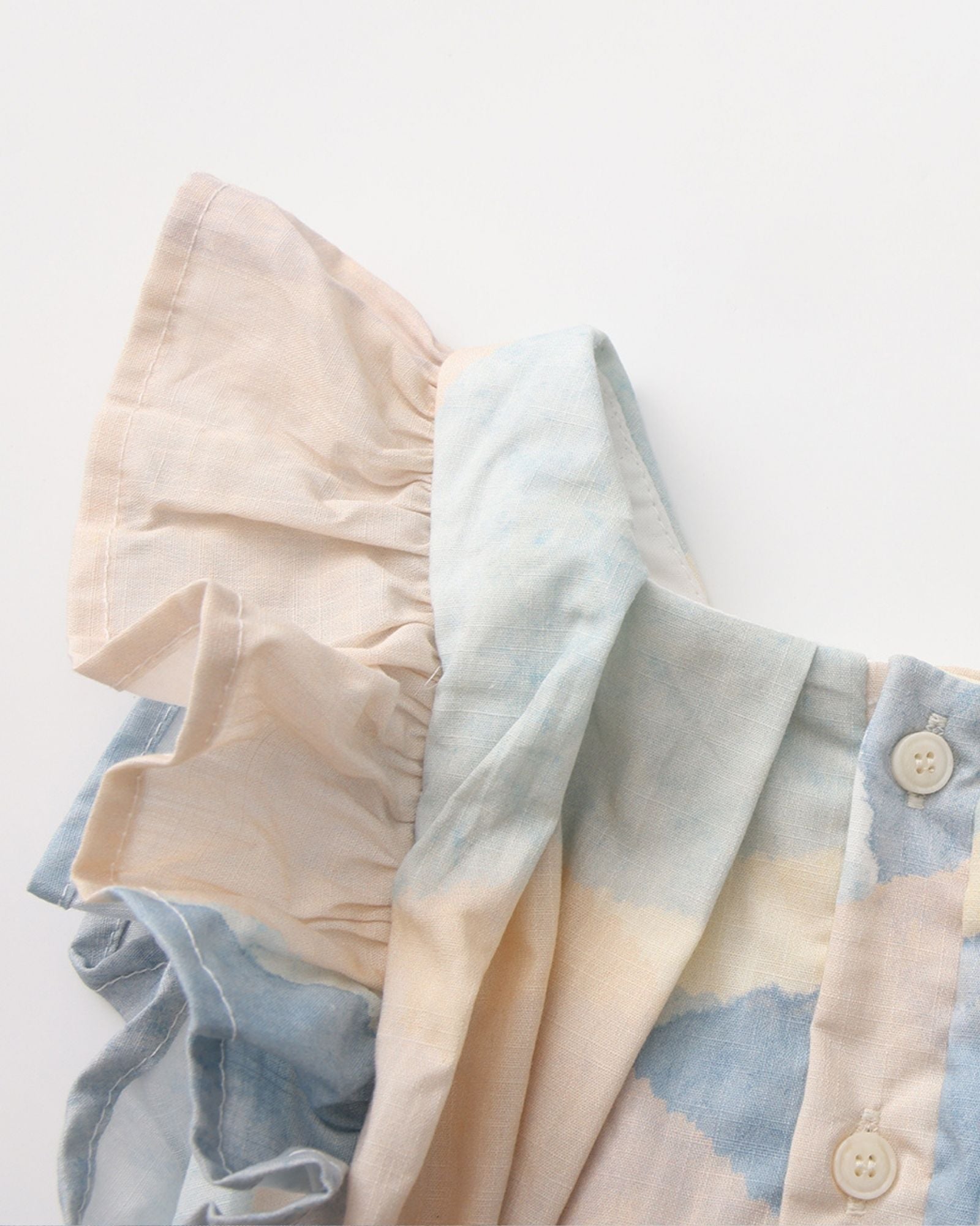 碧海沙洲 飛袖連身裙