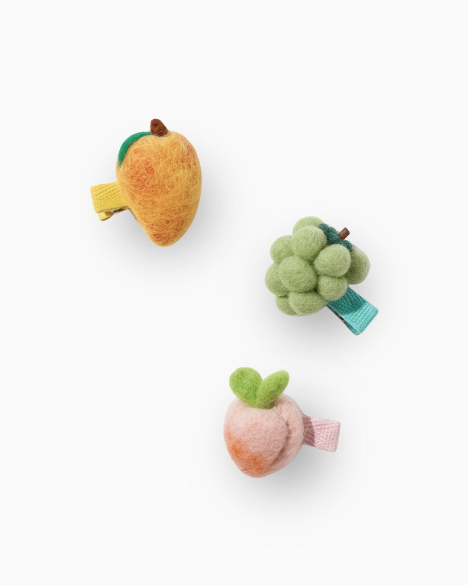 Trio Summer Fruits Hair Clips