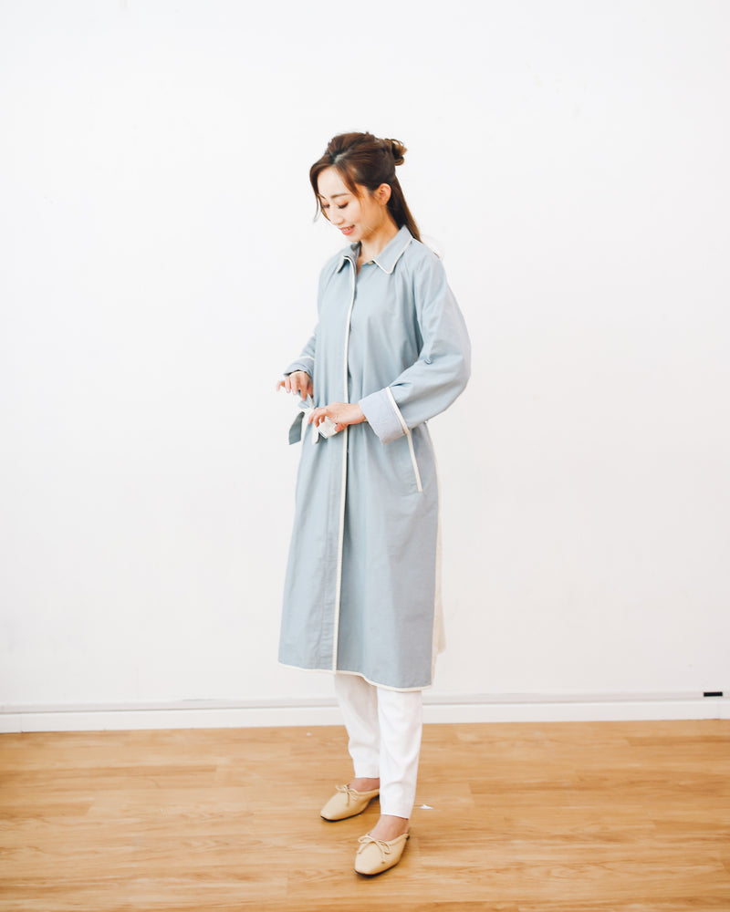 Moms Colourblock Trenchcoat