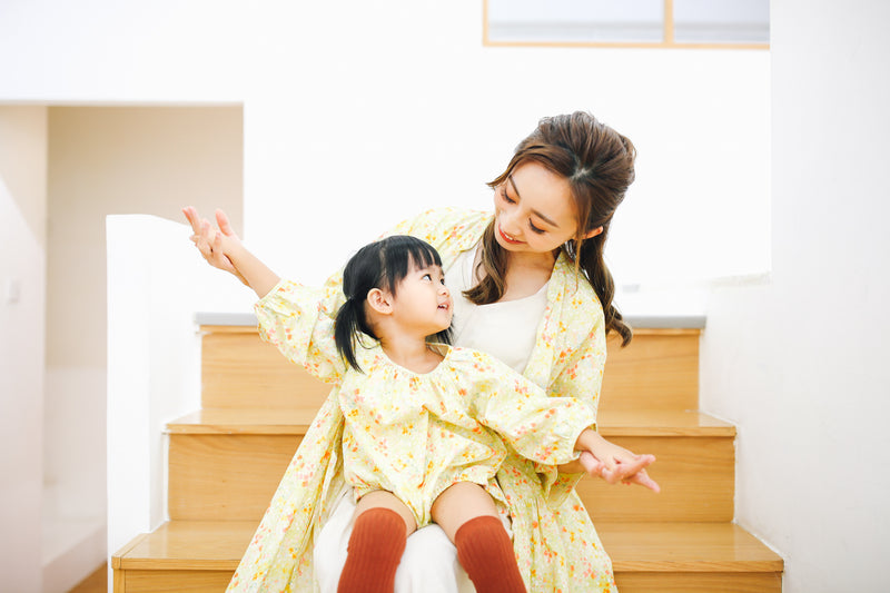 碎花嬰兒連身衣 - 黃色