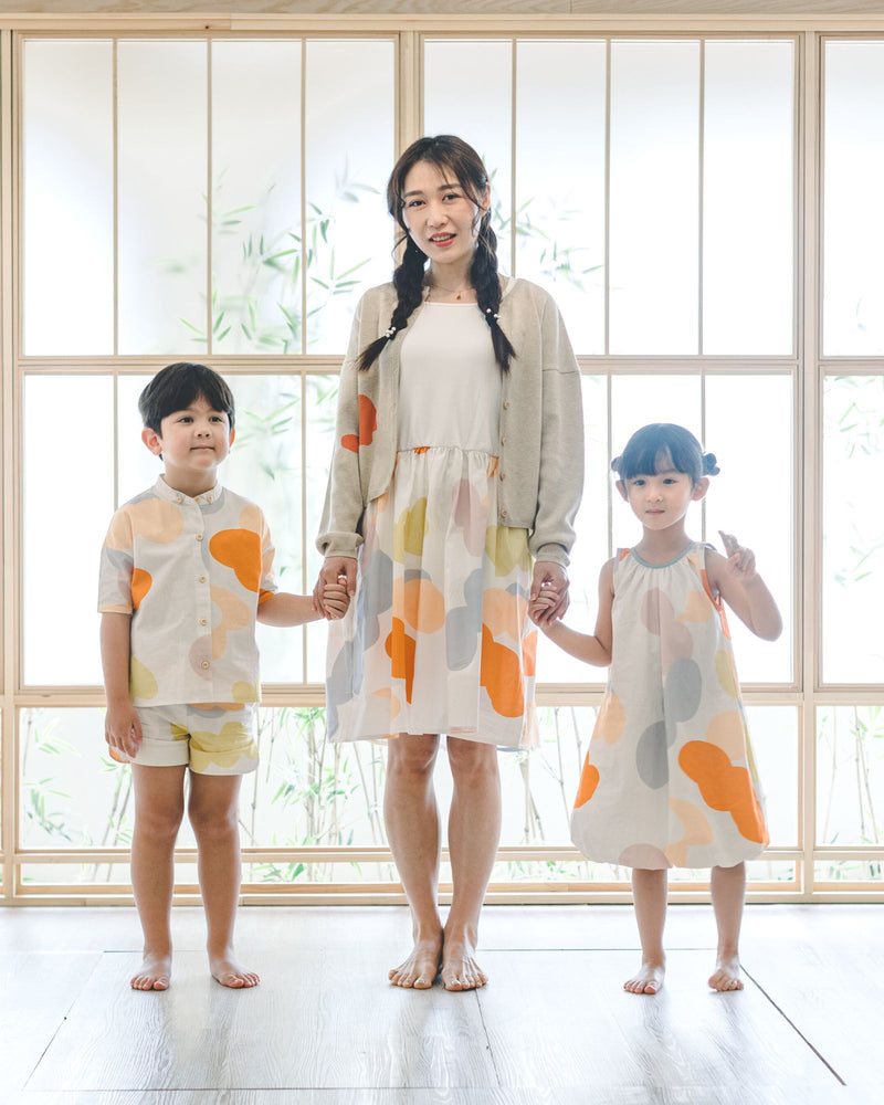 Mums Balloon Colourblock Midi Dress