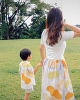 Mums Balloon Colourblock Midi Dress