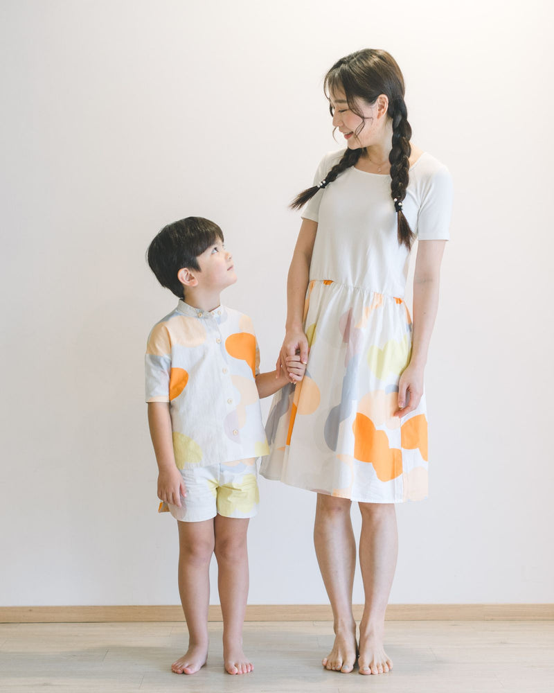 Mums Balloon Colourblock Midi Dress
