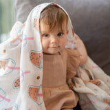 Organic Bamboo Blend Swaddle - Boba Bubble Tea