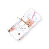 Organic Bamboo Blend Swaddle - Boba Bubble Tea