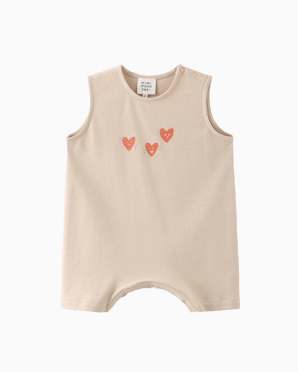 Hearts Romper | Gender-neutral for 0-24 months | 100% Soft Cotton