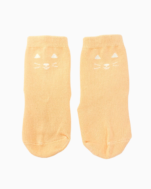 Hide and Seek Kitty Knitted Socks