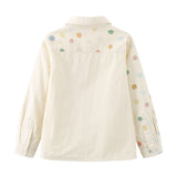 Boy Shirt, Mismatch Dancing Polka Dots Shirt, 100% Cotton