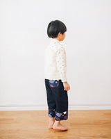 Boy Shirt, Mismatch Dancing Polka Dots Shirt, 100% Cotton