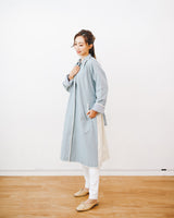 Moms Colourblock Trenchcoat