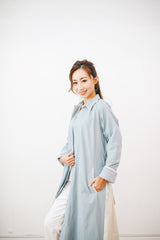 Moms Colourblock Trenchcoat