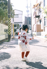 Mushrooms Knitted Cardigan, 100% Cotton