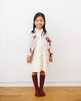 MushroomsKnittedCardigan, 100% Cotton