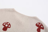 MushroomsKnittedCardigan, 100% Cotton