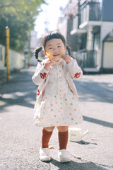Mushrooms Knitted Cardigan, 100% Cotton