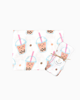 Organic Bamboo Blend Swaddle - Boba Bubble Tea
