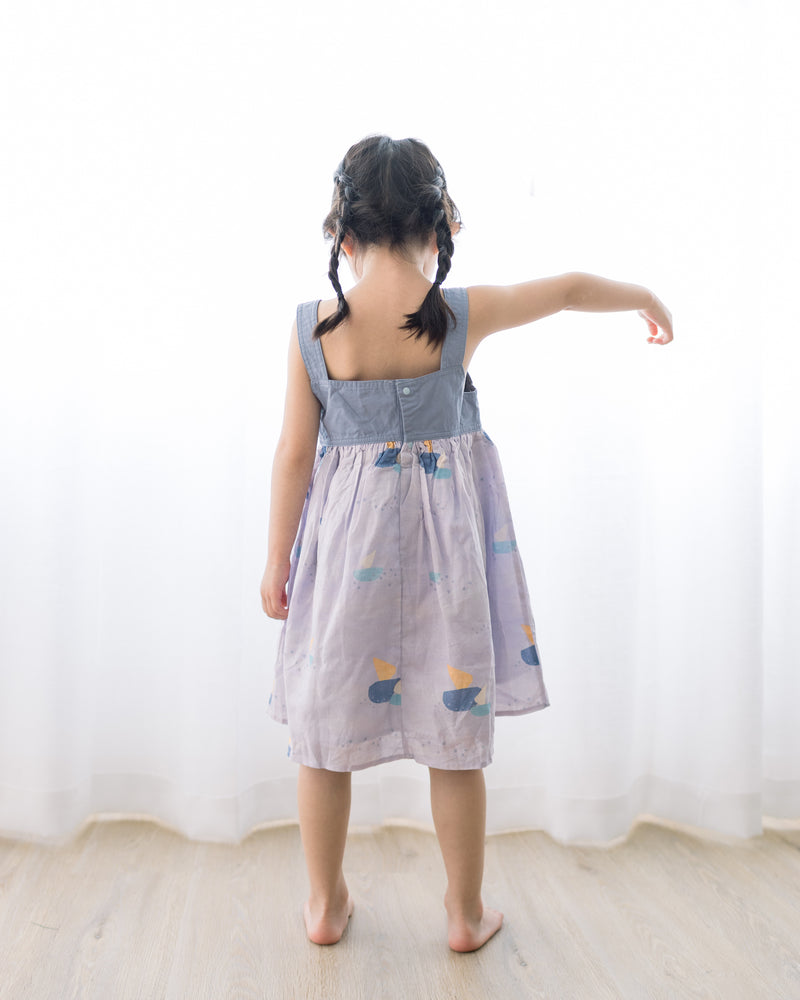 Paper Boat Colourblock Dress