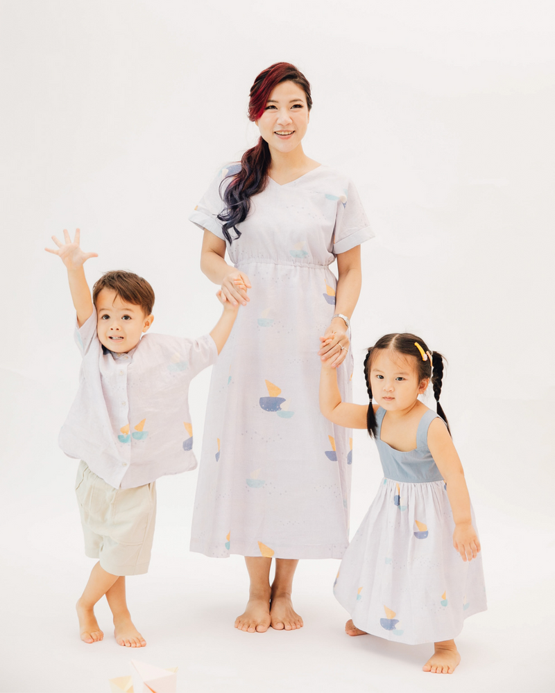 Paper Boat Colourblock Dress