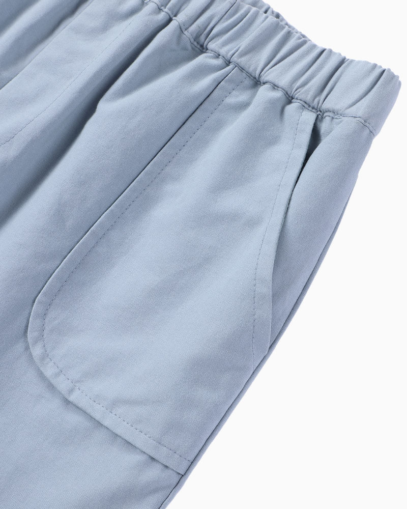 Stitching Pocket Shorts (Dusty Blue)